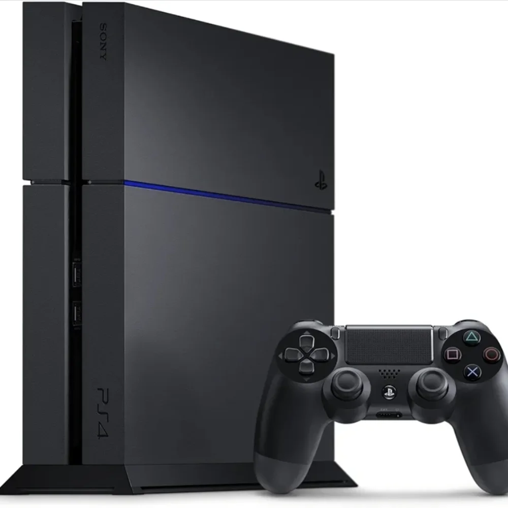 Sony PS4 Slim Console in Black with Matching Controller